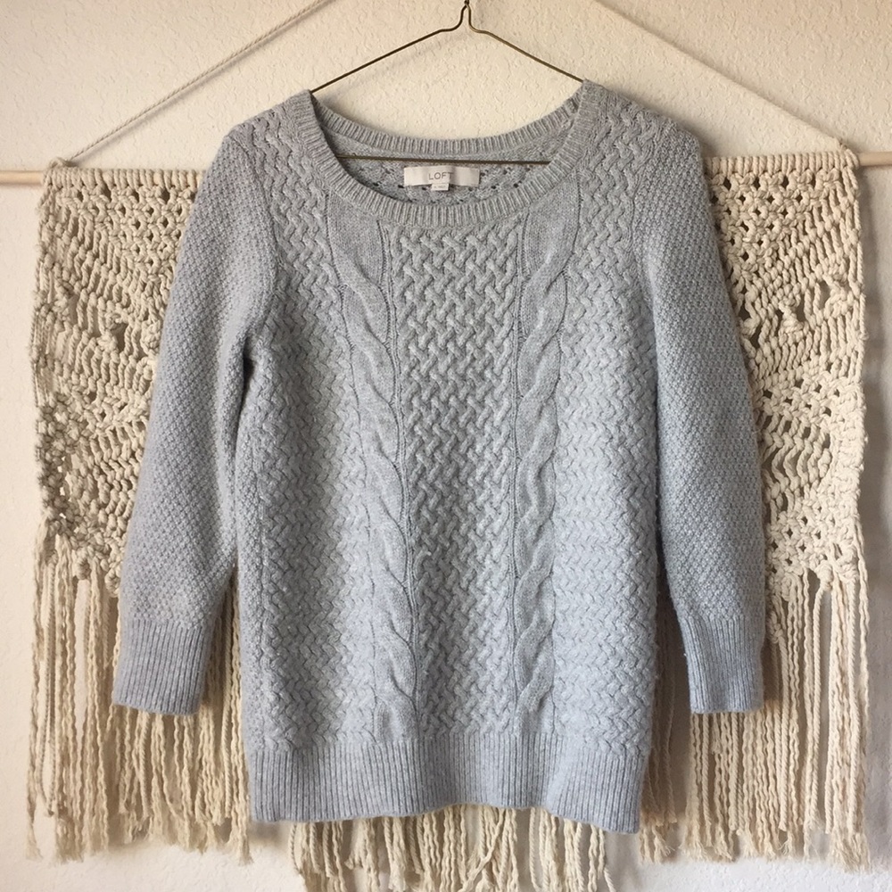 Ann Taylor LOFT Cable Knit Sweater